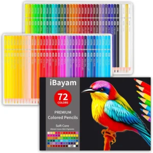 72 Soft Core Colored Pencils Set